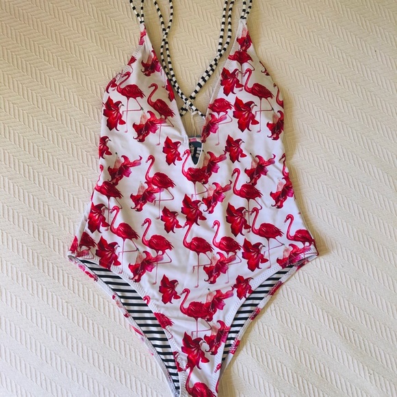 cupshe flamingo one piece